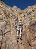 Gudrun und Christoph auf Weg 413 zwischen Streichkopfgatterl und Hochiss-Klettersteig (20. Okt.)