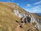 Gudrun auf Weg 413 zwischen Streichkopfgatterl und Hochiss-Klettersteig (20. Okt.)