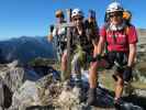 Haidachstellwand-Klettersteig: Ich, Christoph und Gudrun auf der Clesida, 2.080 m (21. Okt.)