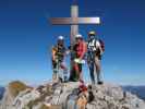 Christoph, Gudrun und ich am Rosskopf-Südgipfel, 2.246 m (21. Okt.)