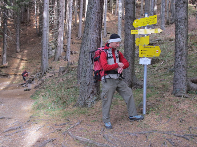 Gudrun und Christoph beim Bachingerbründl, 1.280 m