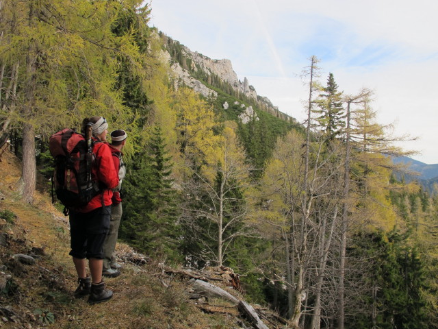Gudrun und Christoph zwischen Bachingerbründl und Schwarzloch