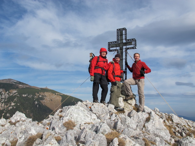 Gudrun, Christoph und ich am Krummbachstein, 1.602 m