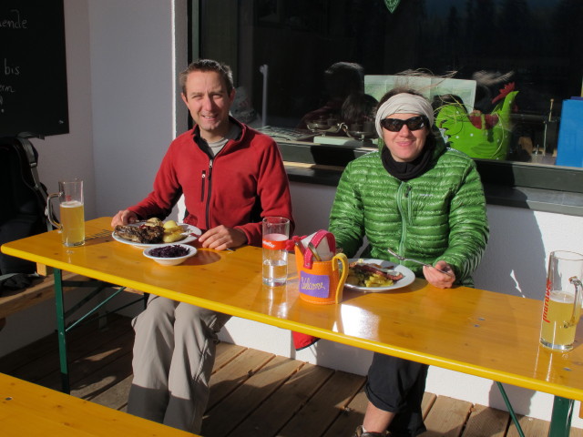 Ich und Gudrun beim Knofelebenhaus, 1.250 m