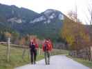 Gudrun und Christoph zwischen Bahnhof Payerbach-Reichenau und Hochberger