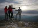 Christoph, Gudrun und ich am Mittagstein, 1.300 m