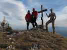 Christoph, Gudrun und ich am Mittagstein, 1.300 m