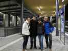 Romy, Markus, Carmen und ich im Bahnhof Kreuzlingen, 403 m (16. Nov.)