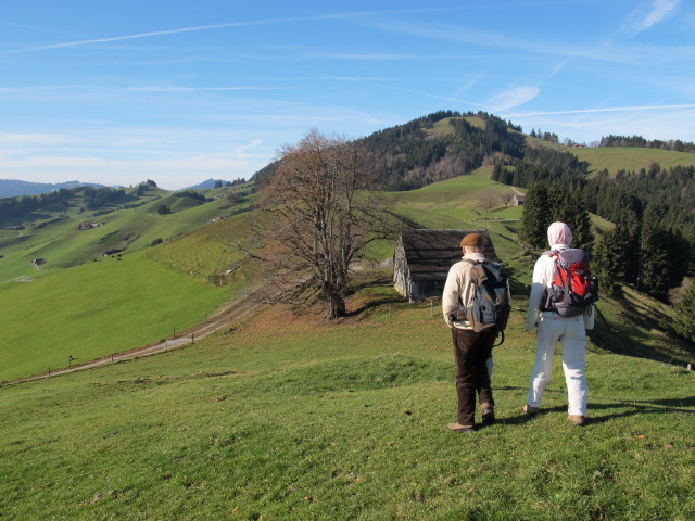 Alexander und Romy zwischen Gross Himmelberg und Chuterenegg