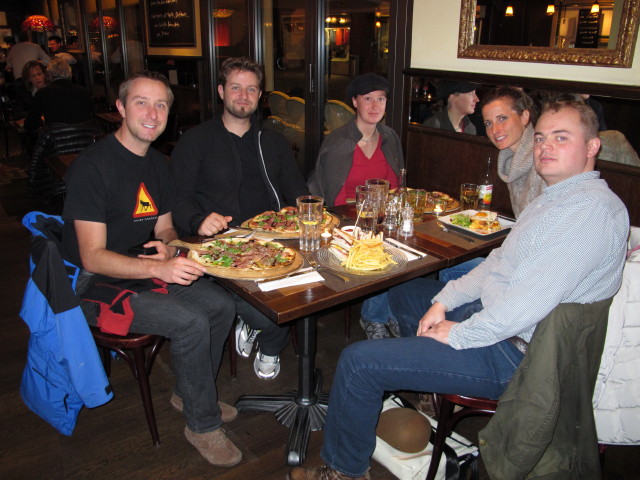 Ich, Markus, Carmen, Romy und Alexander im Restaurant Küchlin