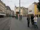 Carmen, Alexander, Markus und Romy am Marktplatz