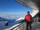 Ich bei der Bergstation der Gipfelbahn, 3.029 m