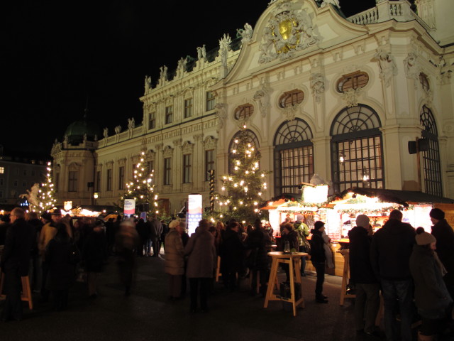 Weihnachtsdorf Schloss Belvedere