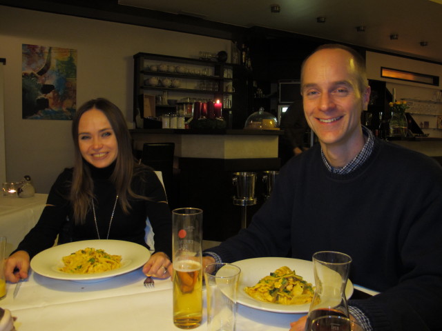 Diana und Florian im Huber's Essen & Trinken