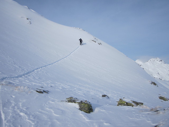 Martina zwischen Sidanjoch und Rosskopf