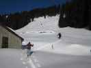 Erhard und Axel auf der Leiteneggalm, 1.777 m