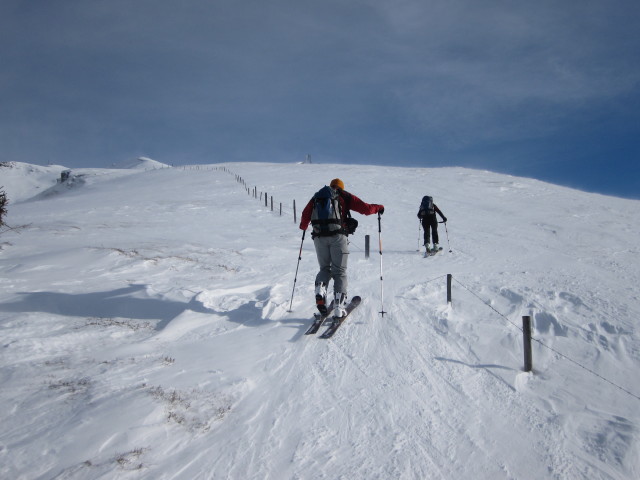 Erhard und Martina zwischen Enzianhütte und Flatschspitze