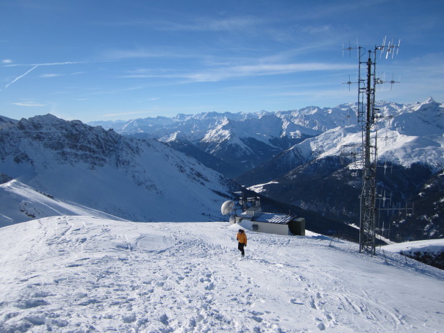 Martina zwischen Enzianhütte und Flatschspitze