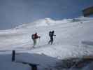 Erhard und Martina zwischen Enzianhütte und Flatschspitze