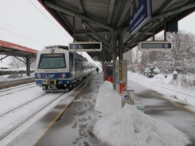 4020 231-9 als 23468 bei der Ausfahrt aus dem Bahnhof Süßenbrunn (18. Jän.)