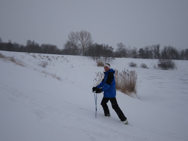Ich beim Badeteich Süßenbrunn (18. Jän.)