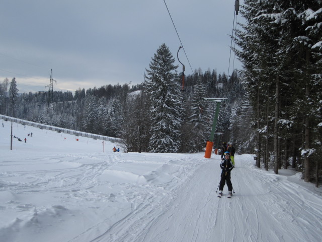 Karl, ? und ? am Schlepplift Reidl IV