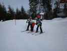 Katrin, Katja-Lin und Florian bei der Bergstation des 4er Sessellifts Söllnreith, 1.035 m