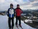 Florian und ich bei der Bergstation des Schlepplift Almboden