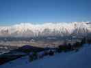 Innsbruck von der Bergstation der Panoramabahn aus