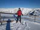 Ich bei der Bergstation des 3er-Sessellifts Bürgeralm, 1.810 m