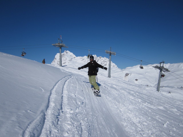 Markus neben der Graueggen-Piste