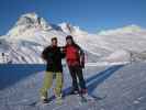 Markus und ich bei der Bergstation der Ski-Schaukel Falken, 1.811 m