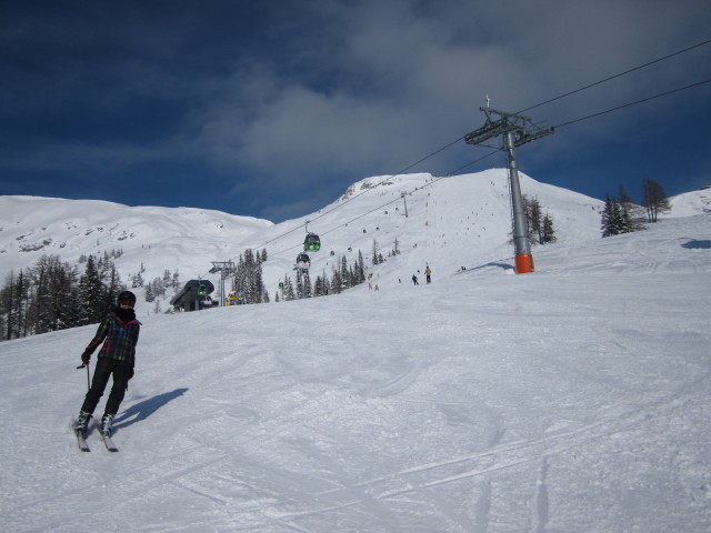 Daniela auf der Mitterstein-Piste (14. Feb.)