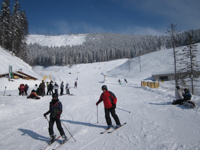 Daniela auf der Mitterstein-Piste (14. Feb.)