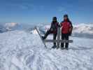 Daniela und ich am Lawinenstein, 1.965 m (14. Feb.)