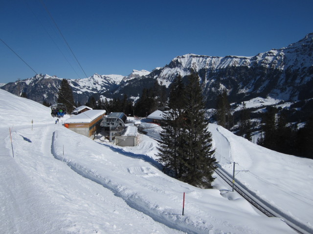 Talstation der Wintereggbahn, 1.588 m (3. März)