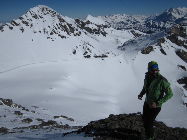 Alexander neben der Schilthornpiste (4. März)