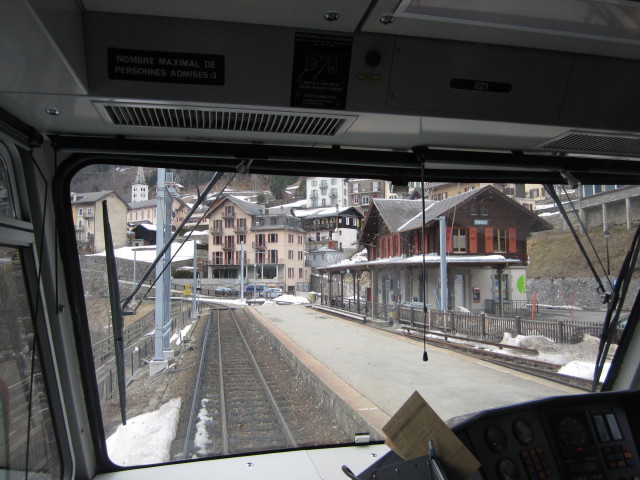 Bahnhof Finhaut, 1.224 m (9. März)