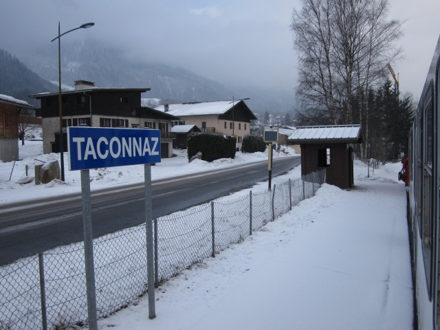 Haltestelle Taconnaz, 1.000 m (14. März)