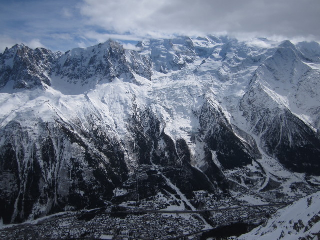 von der Bergstation der Téléphérique Brévent Richtung Süden