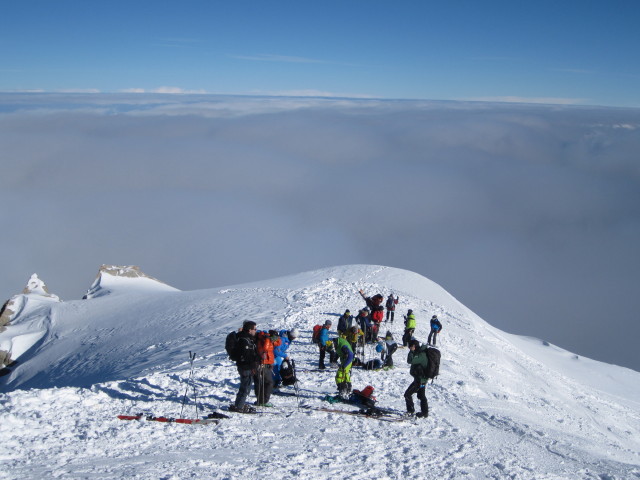 zwischen l'Arête de l'Aiguille du Midi und Vallée Blanche