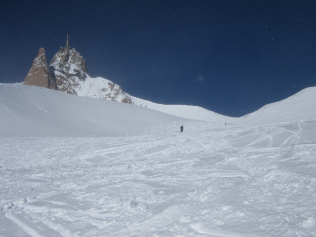 Aiguille du Midi vom Vallée Blanche aus