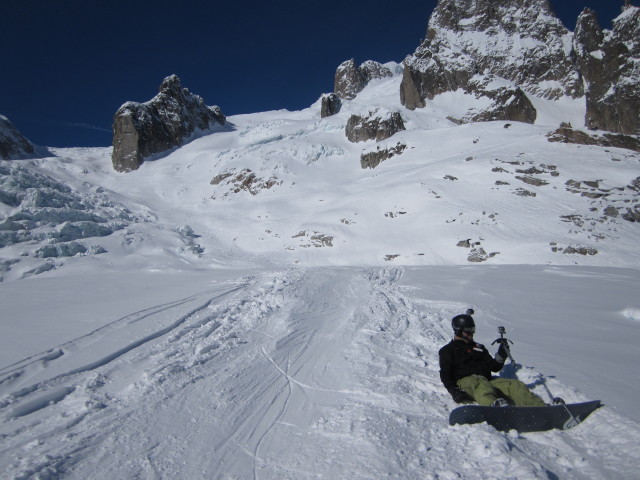 Markus am Glacier du Tacul