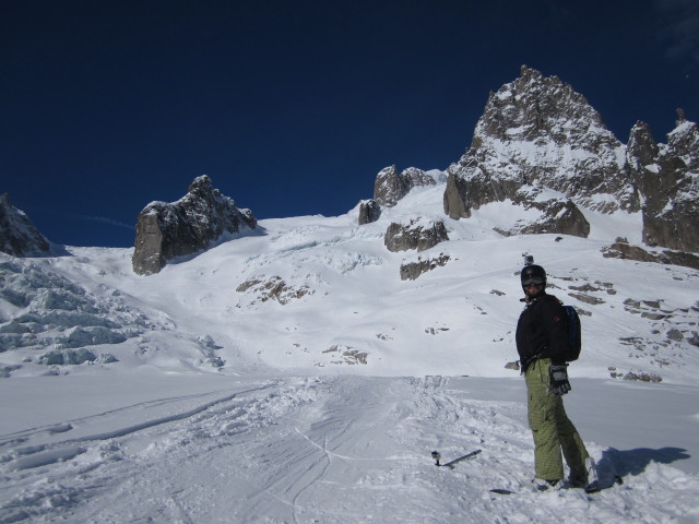 Markus am Glacier du Tacul