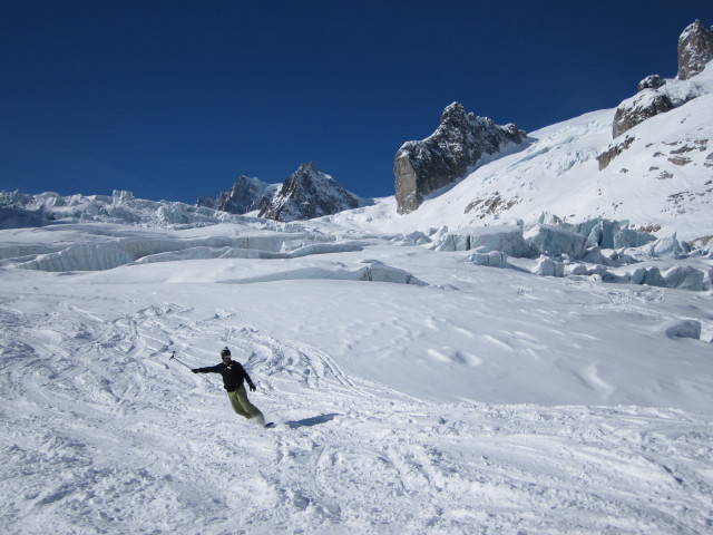 Markus am Glacier du Tacul