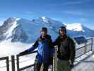 Ich und Markus auf der Aiguille du Midi, 3.842 m