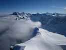 vom l'Arête de l'Aiguille du Midi Richtung Nordosten