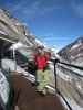 Markus zwischen Grotte de la Mer de Glace und Kabinenbahn Montenvers - Mer de Glace