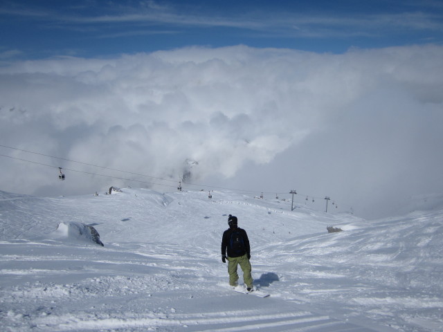 Markus neben der Piste 'Bochard'