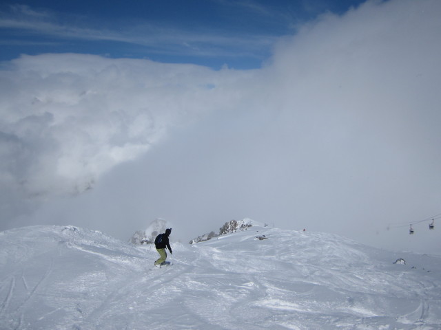 Markus neben der Piste 'Bochard'